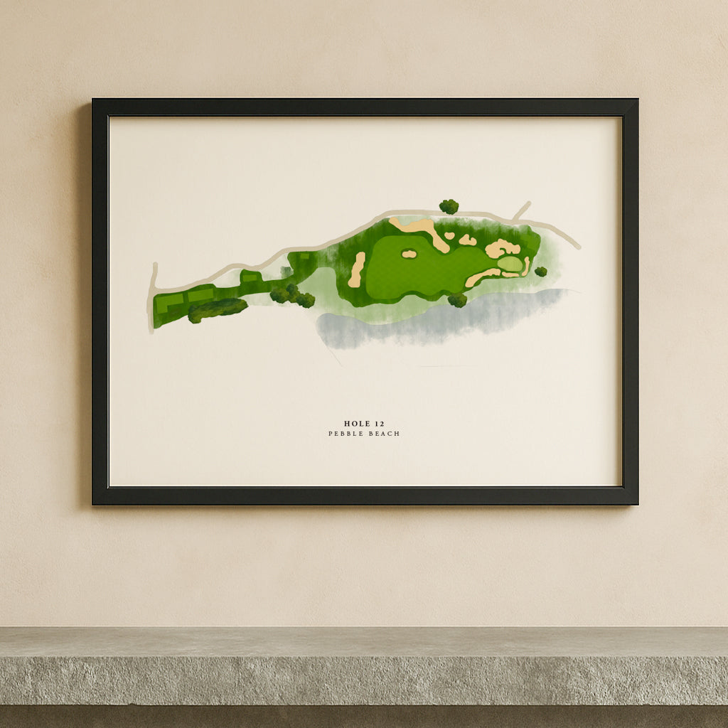 Custom Single Golf Hole Watercolour Illustration