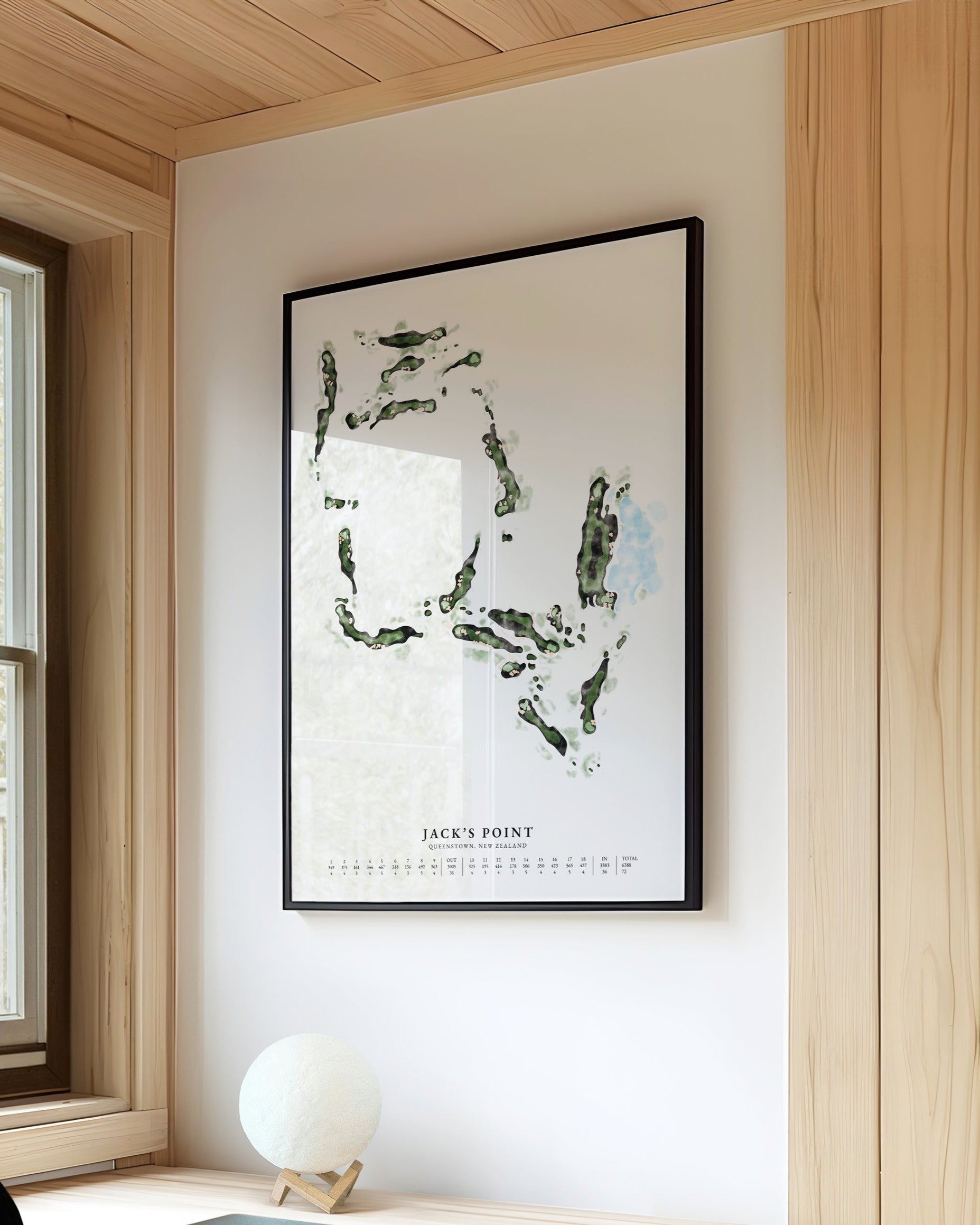 Custom Watercolour Hand-Illustrated Golf Course Map