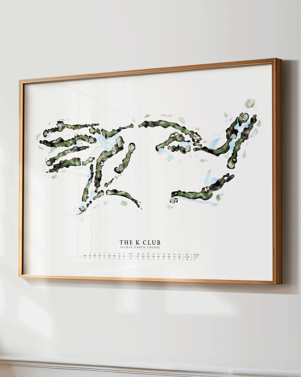 Custom Hand-Illustrated Golf Course Map