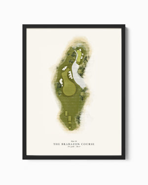 Custom Single Golf Hole Watercolour Illustration