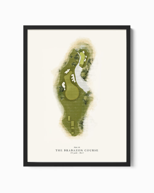 Custom Single Golf Hole Watercolour Illustration