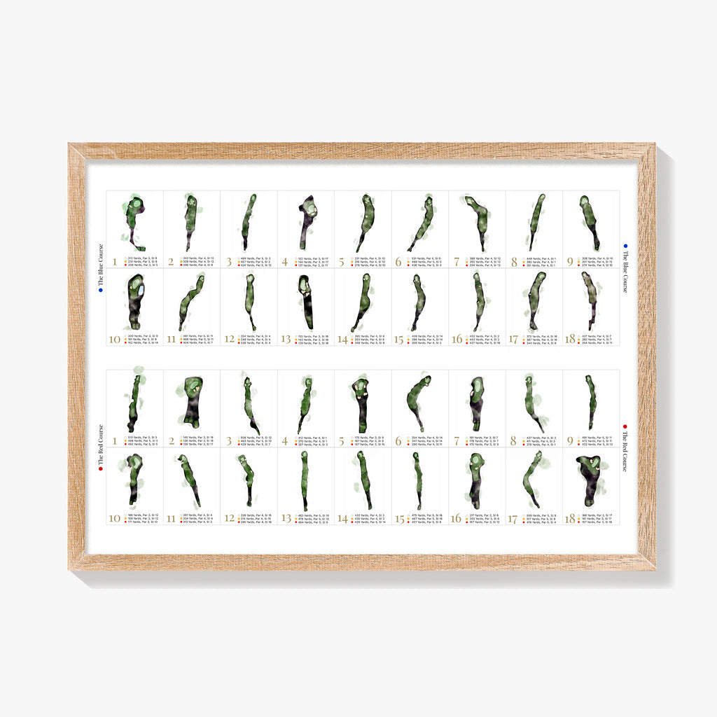 The Berkshire - Hole-by-Hole Guide Print
