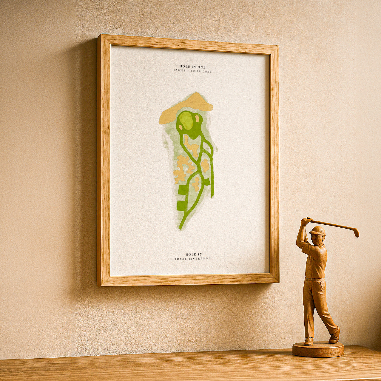 Custom Single Golf Hole Watercolour Illustration