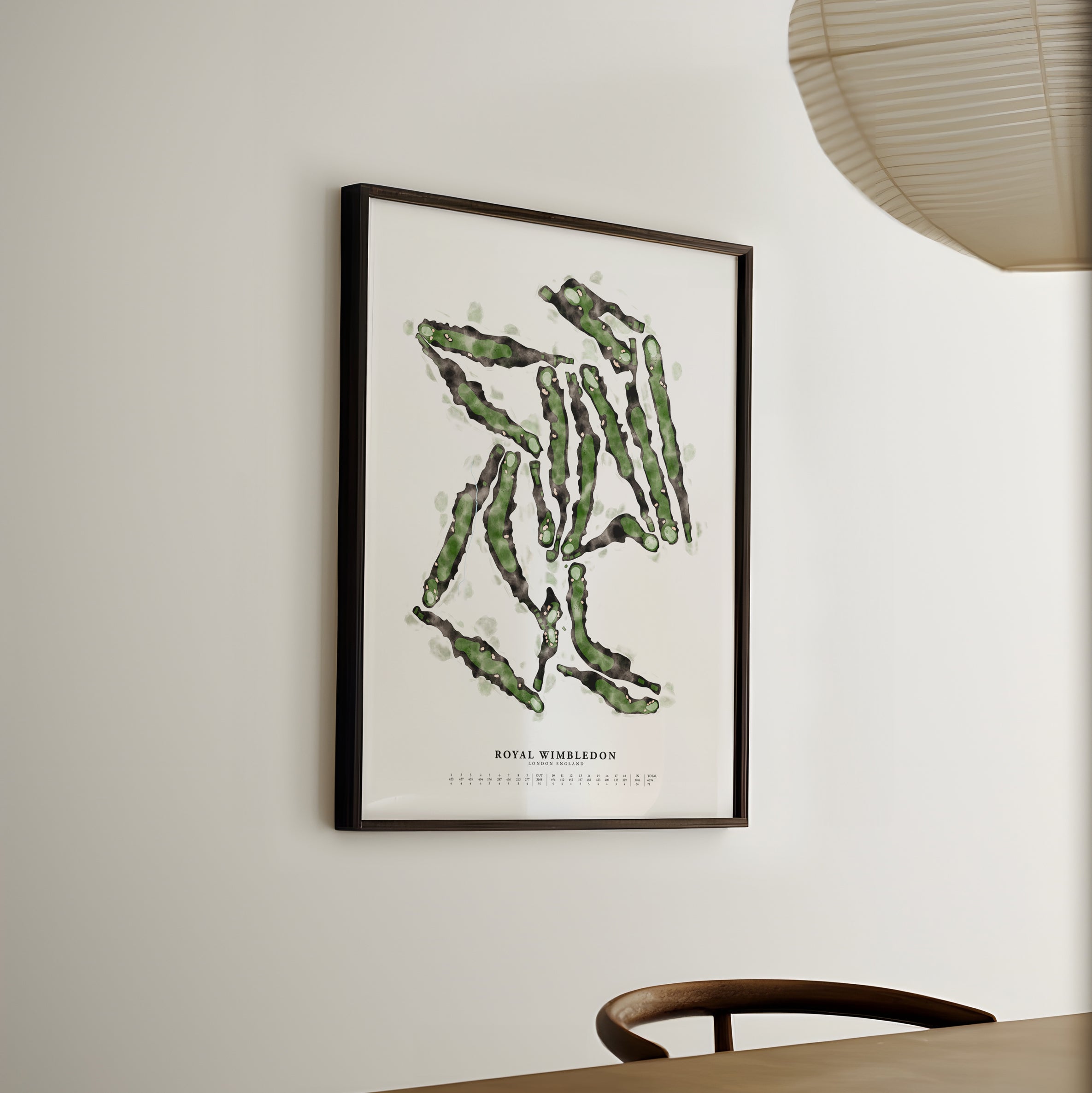 Royal Wimbledon - Hand-Illustrated Golf Course Print
