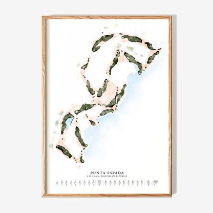 Custom Watercolour Golf Course