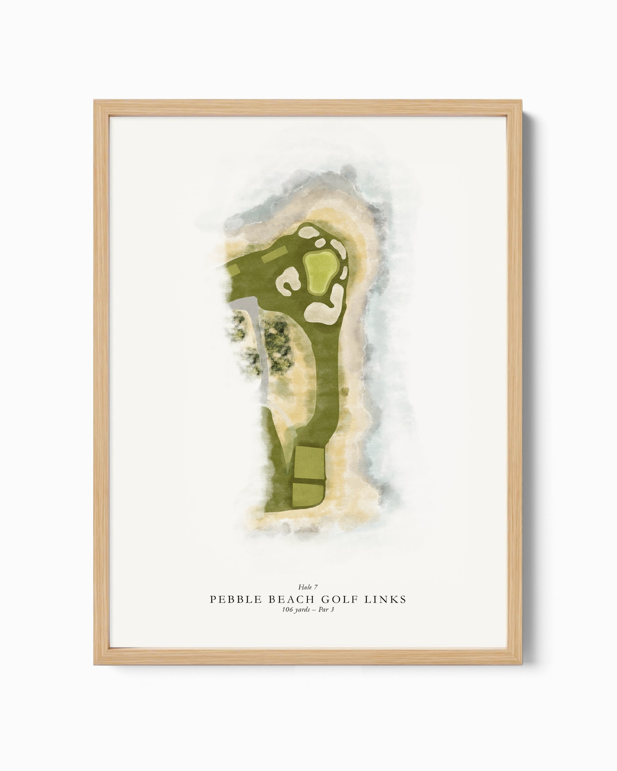 Custom Single Golf Hole Watercolour Illustration